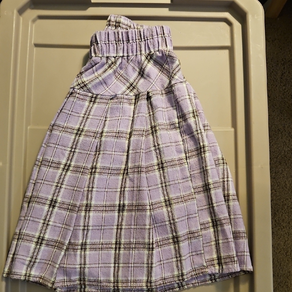 Plaid Purple Women's Skirt